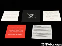 USA FENDER CUSTOM SHOP CUSTOM CARE BOOKLET MANUALS TAGS, 1959 RELIC STRAT - 59