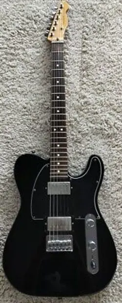 2011 FENDER BLACKTOP TELECASTER HH, ROSEWOOD FINGERBOARD, BLACK - MADE IN MEXICO