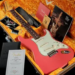 FENDER CUSTOM SHOP MASTER BUILT 1961 STRATOCASTER JOURNEYMAN RELIC FIESTA RED BY