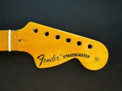 MAPLE ELECTRIC GUITAR NECK WITH BLACK BINDING - FITS FENDER CUSTOM SHOP STRAT