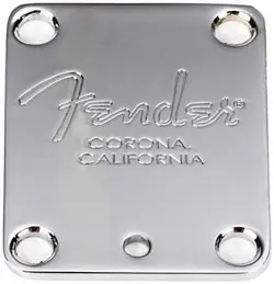 FENDER STANDARD GUITAR NECK PLATECHROME