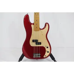 FENDER AMERICAN VINTAGE 57 PRECISION BASS USED RED W/HARD CASE
