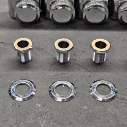 OLD SCHALLER CHROME LOCKING TUNERS SET FOR FENDER STRAT / TELE ELECTRIC GUITAR