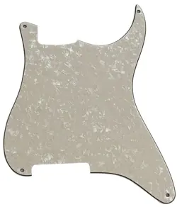 FOR FENDER STRATOCASTER STRAT BLANK 4 SCREW GUITAR PICKGUARD IVORY WHITE PEAL