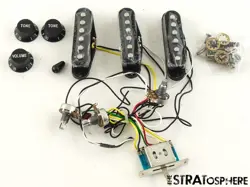 FENDER SQUIER SONIC SERIES STRAT PICKUPS POTS & KNOBS STRATOCASTER