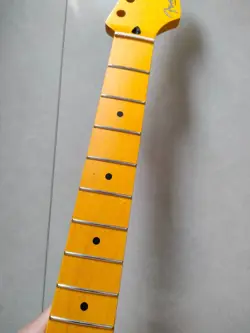 YELLOW MATTE 22 FRET STRAT ELECTRIC GUITAR NECK MAPLE FOR DIY FENDER REPLACE