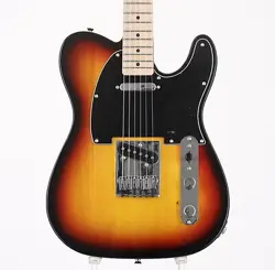 SQUIER BY FENDER AFFINITY SERIES TELECASTER 3CS USED 2022 MAPLE NECK W/SOFT CASE