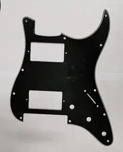 FOR US STRAT FLOYD ROSE TREMOLO HH PAF HUMBUCKER GUITAR PICKGUARD, 3PLY BLACK