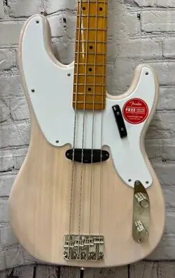 FENDER SQUIER CLASSIC VIBE '50S PRECISION BASS, MAPLE BOARD, WHITE BLONDE - DEMO