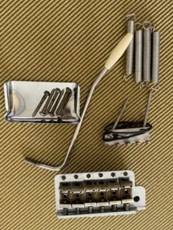 2021 FENDER CUSTOM SHOP RELIC STRATOCASTER BRIDGE ASSEMBLY WITH PAT PEND SADDLES