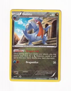 Gabite 89/124 Dragons Exalted Regular Uncommon 2012 Pokemon Card Heavy Played HP - Image 1