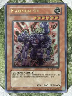 YuGiOh MAXIMUM SIX Ultimate Rare LODT-EN097 - Image 1