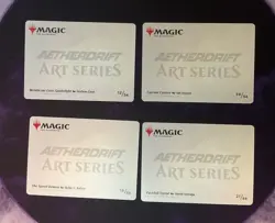 MTG * Art Card (12, 18, 21, 39) Aetherdrift * 1X Each * NM - Image 2