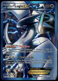 Lugia EX Full Art Plasma Storm 134/135 2012 Pokemon Card MP (Corner) - Image 1