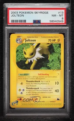 Jolteon Pokemon e-Card Series Skyridge PSA 8 2003 - Image 1