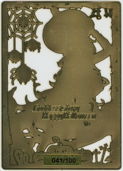 ❤ELAINA - #041/100 - GOLD METAL - Goddess Story Anime Waifu Metal Card - Image 2