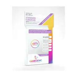 GameGenic Card Sleeves Matte Sleeves - Standard European (62 x 94mm) (10 New - Image 1