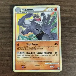Machamp 26/102 - HP Triumphant - 2010 Rare Pokemon TCG Card - Image 1