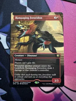 MTG 1X Rampaging Ferocidon X1 (Borderless) Special Guests Magic - NM/MT - Image 1