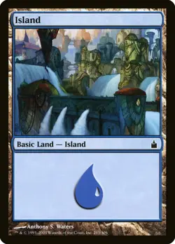 MTG Island (293) [Ravnica: City of Guilds] Lightly Played Foil Magic - Image 1