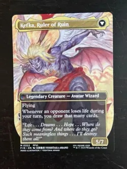MTG Final Fantasy English Kefka, Court Mage Borderless 0322 Non-Foil - Image 2