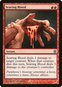 MTG Searing Blood [Born of the Gods] Lightly Played Magic - Image 1