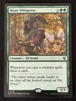 1x MTG Beast Whisperer - Commander: Murders at Karlov Manor (MKC) #166 - Magic - Image 1