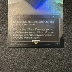 Chaos Emerald (7037) White Foil - Lotus Petal - Sonic Secret Lair - Magic MTG NM - Image 2
