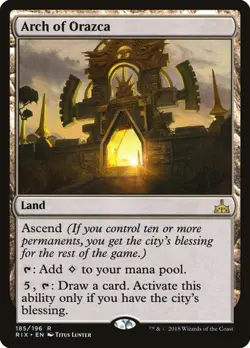 Arch of Orazca RIVALS OF IXALAN MTG MAGIC LAND RARE - Image 1