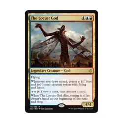 WOTC MtG Hour of Devastation The Locust God (MR) NM - Image 1