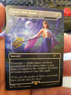 MTG Final Fantasy Yuna's Holy Magic Prismatic Ending Secret Lair Non Foil 1868 - Image 1