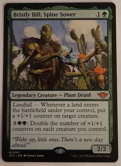 Bristly Bill Spine Sower MTG OTJ 157 Regular Mythic NM LandFall - Image 1