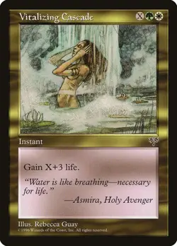 Vitalizing Cascade Mirage MTG MAGIC PLYD ENCHANTMENT RARE - Image 1