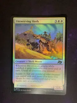 MTG * Unswerving Sloth (Foil) Aetherdrift * 1X * NM - Image 1