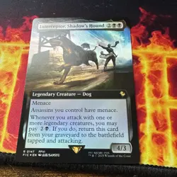 MTG - 1x Interceptor, Shadow's Hound - Extended Foil - Final Fantasy NM - Image 1