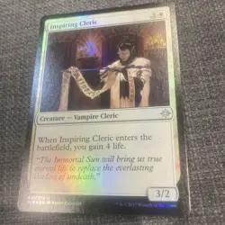 MTG Inspiring FOILED Cleric Ixalan 016/279 Regular Uncommon - Image 1