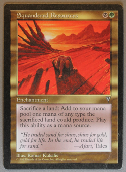 Squandered Resources - MTG - Visions - Magic: The Gathering - Image 1