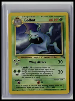 Golbat - Fossil 34/62 Uncommon Non-Holo Pokemon TCG - Image 1
