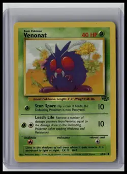 Venonat - Jungle 63/64 Common Non-Holo Pokemon TCG - Image 1