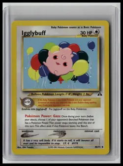 Igglybuff - Neo Discovery 40/75 Uncommon Non-Holo Pokemon TCG - Image 1