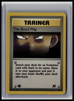 The Boss's Way - 1st Edition Team Rocket 73/82 Uncommon Non-Holo Pokemon TCG - Image 1