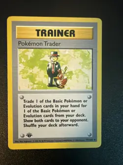 Pokemon Trader Base Set Shadowless Card 077/102 Regular 1st Edition - Image 1