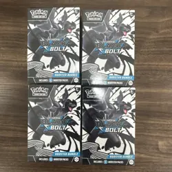 Lot of 4 Pokemon TCG Black Bolt Booster Bundle - Image 1