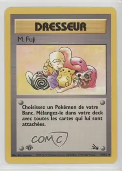 Mr Fuji French 1st Ed. Pokemon Fossil #58 1999 - Image 1