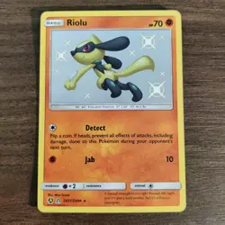 Riolu SV21/SV94 - NM HOLO RARE SHINY VAULT Hidden Fates - 2019 Pokemon TCG Card - Image 1