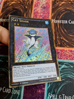 Yugioh Cat Shark PGL2-EN016 Gold Secret Rare 1st Edition Near Mint - Image 2