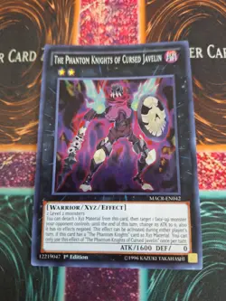 Yugioh The Phantom Knights of Cursed Javelin MACR-EN042 Super 1st Edition NM - Image 1