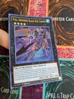 Yugioh Full Armored Black Ray Lancer DUSA-EN008 Ultra Rare 1st Edition Near Mint - Image 2