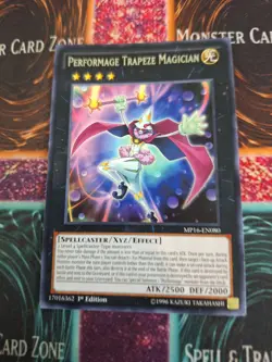 Yugioh Performage Trapeze Magician MP16-EN080 Rare 1st Edition Near Mint - Image 1