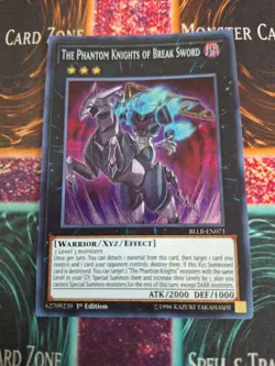 Yugioh The Phantom Knights of Break Sword BLLR-EN071 Secret Rare 1st Edition NM - Image 1